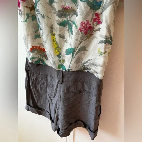 Ted Baker London Women’s Lida Floral‎ Romper Silk Blend Size 8 Jumpsuits & Rompers